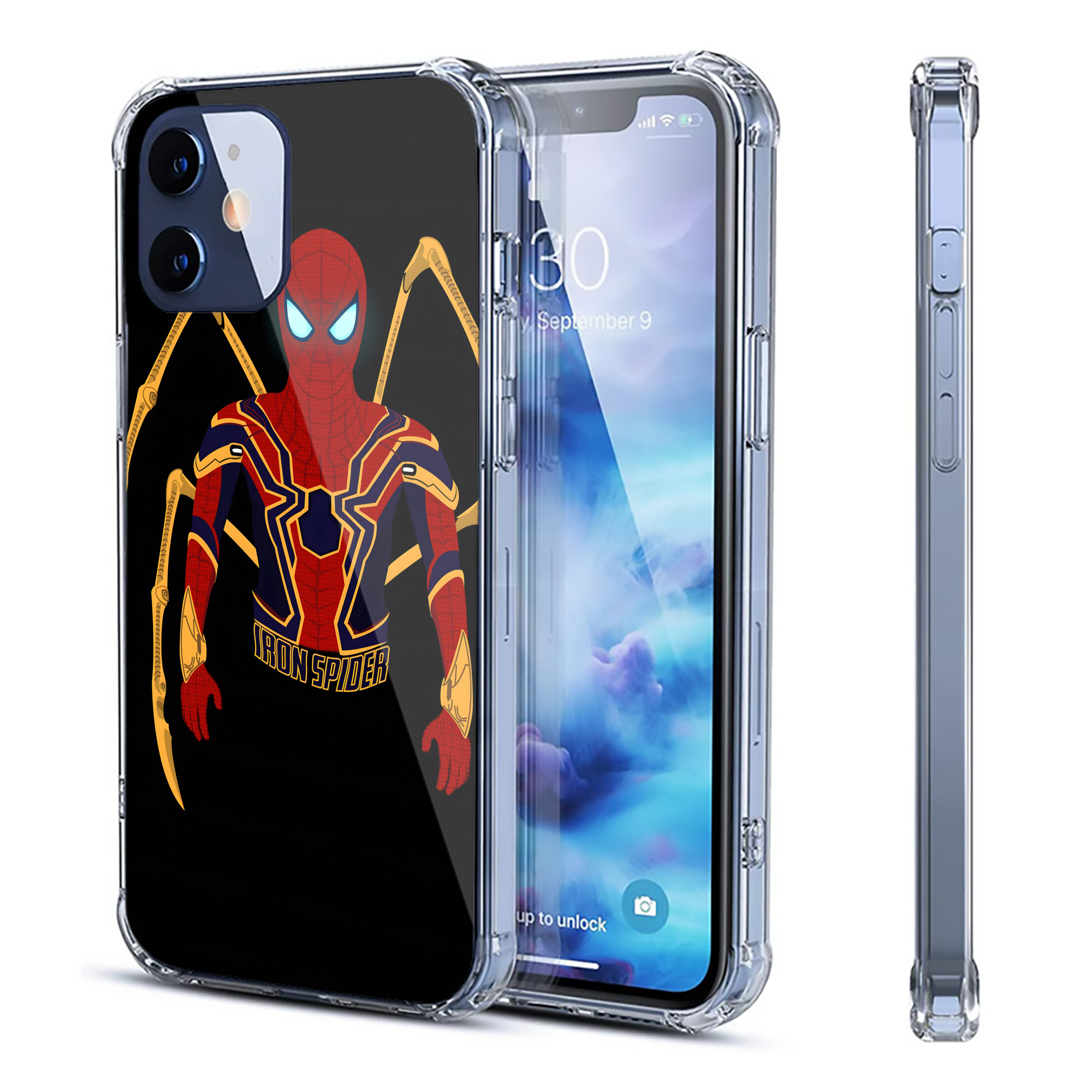 （画像用） アベンジャーズ The Avengers 【iPhone 12シリーズ対応】透明スマホケース（クリアソフトケース）